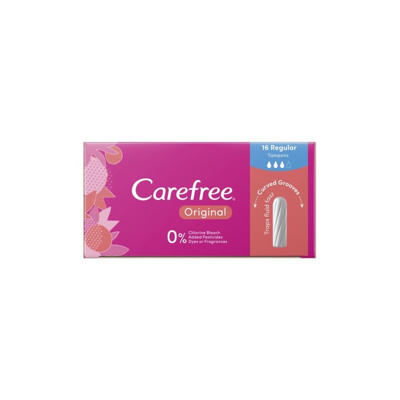 CAREFREE TAMPONS REGULAR 16S