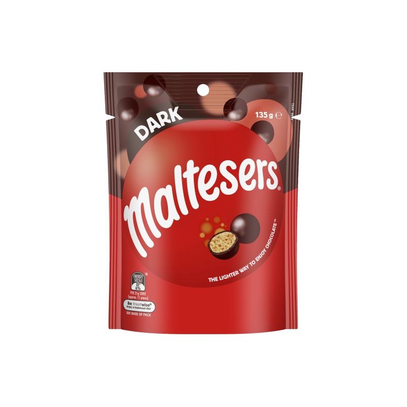 MALTESERS DARK CHOCOLATE POUCH 135GM