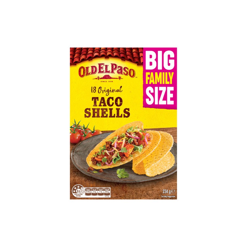 TACO SHELLS BULK FAMILY PACK 18'S 234GM