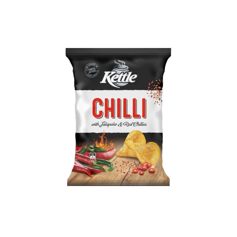 CHILLI NATURAL POTATO CHIPS 90GM