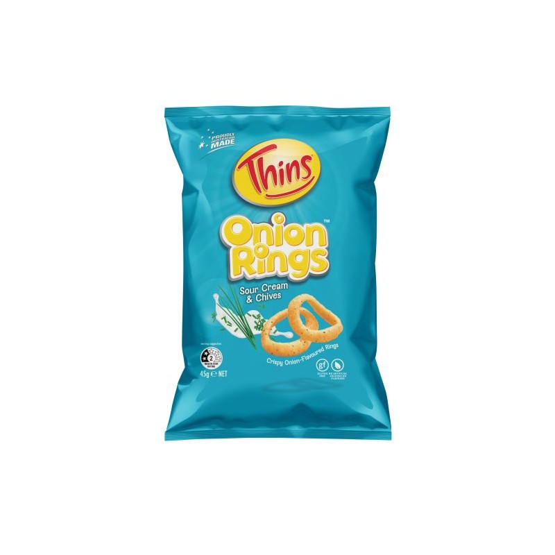 ONION RINGS SOUR CREAM & CHIVES 45GM