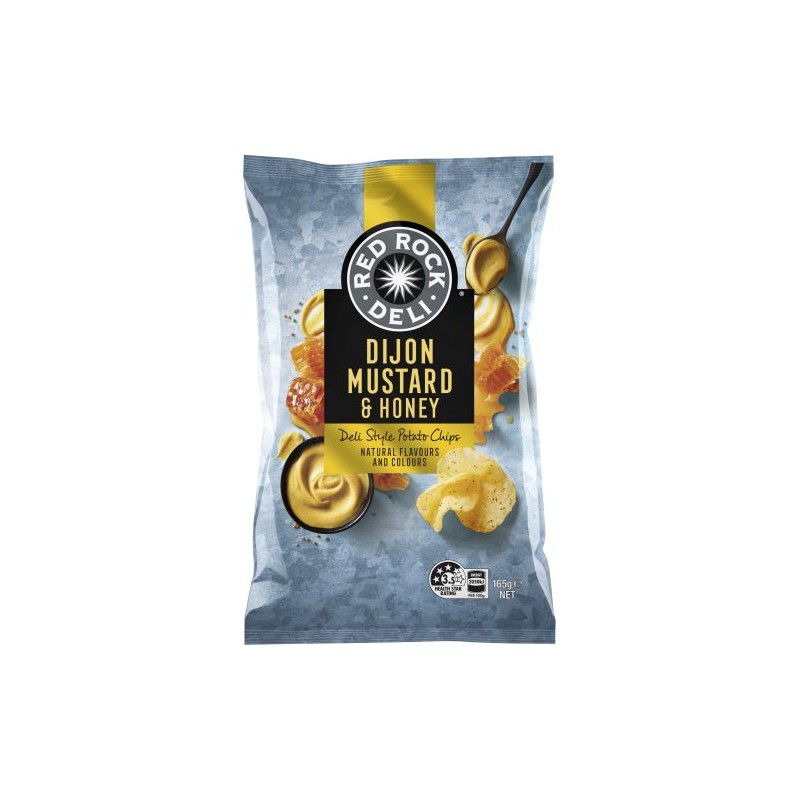 DIJON MUSTARD & HONEY POTATO CHIPS 165GM