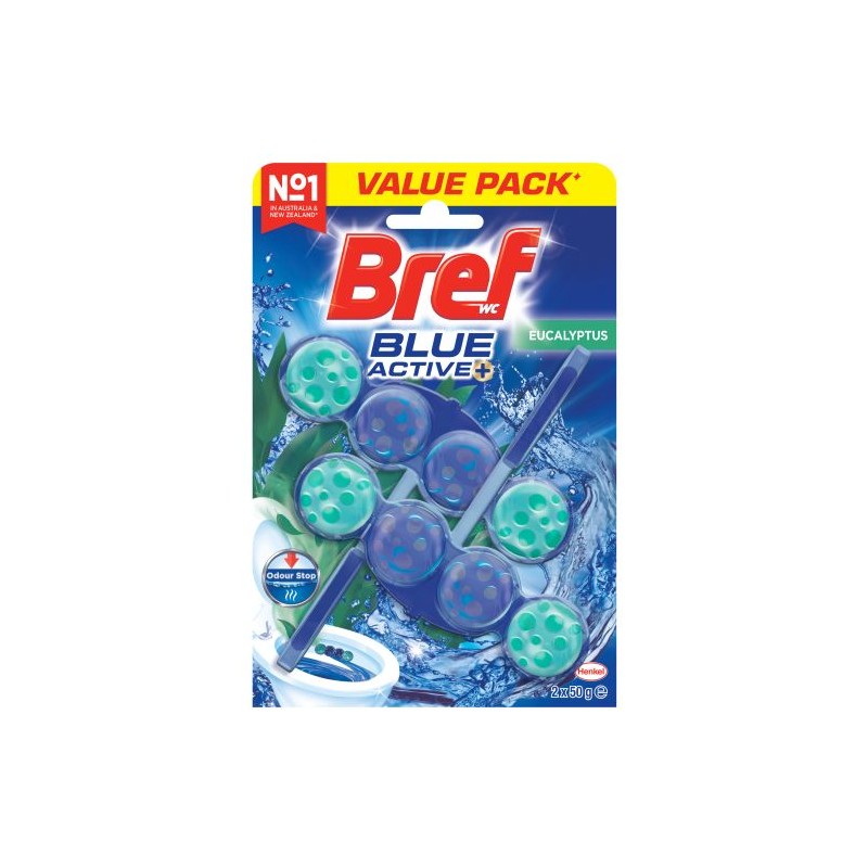 BLUE ACTIVE EUCALYPTUS TOILET CLEANER 2X50GM