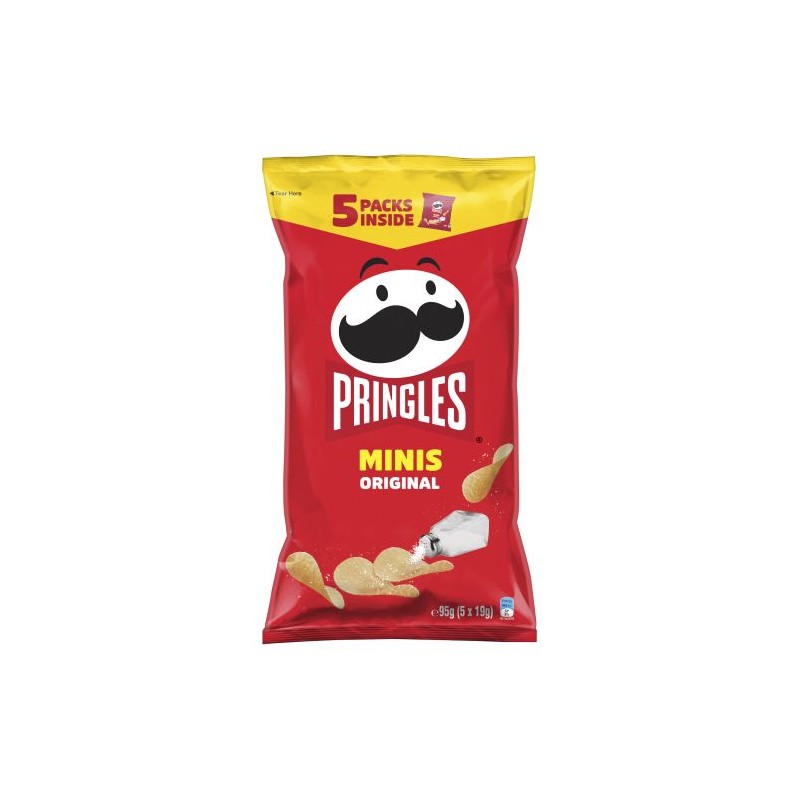 PRINGLES ORIGINAL CHIPS 5PACK X 19GM