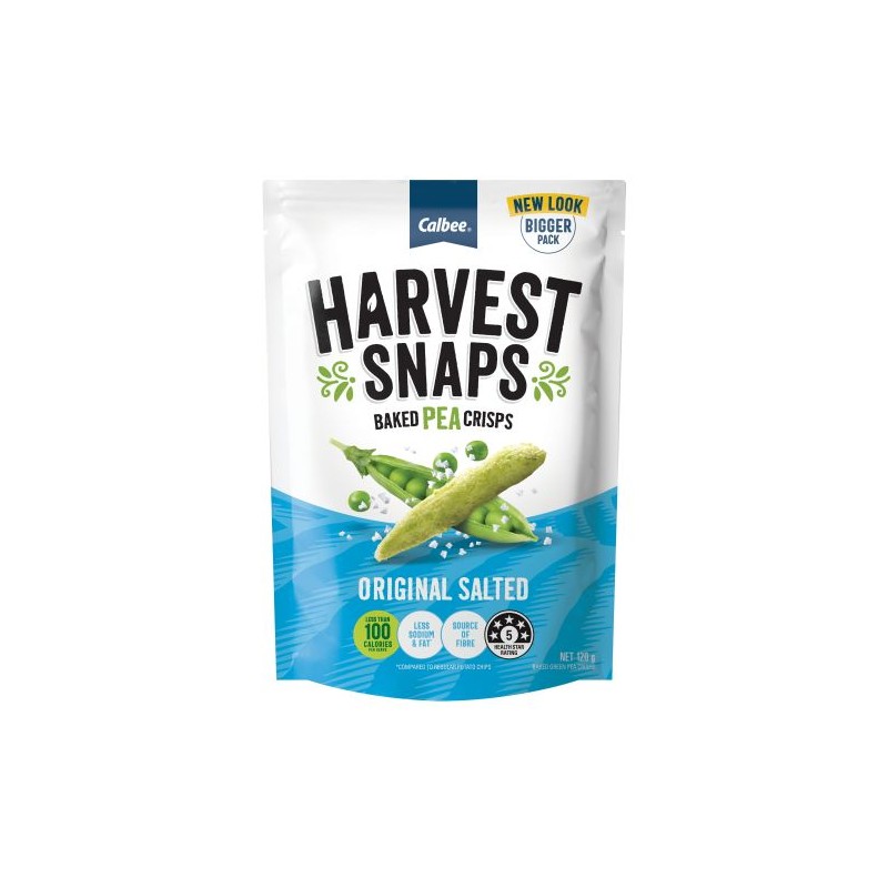 HARVEST SNAPS PEA ORIGINAL SALTED 120GM