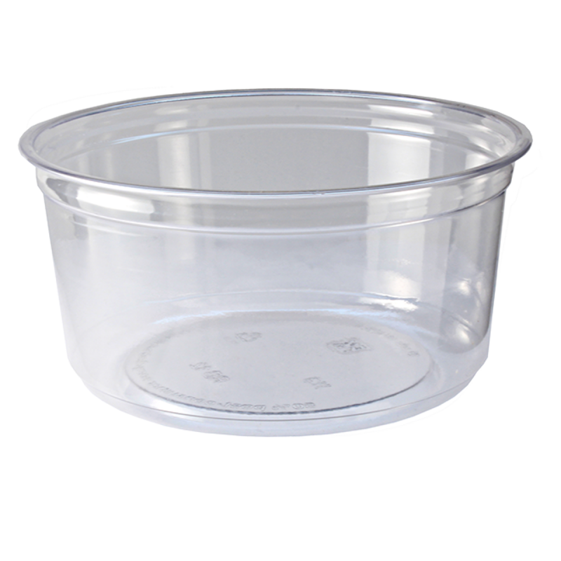 DELI CONTAINER ROUND CLEAR 12OZ 25S