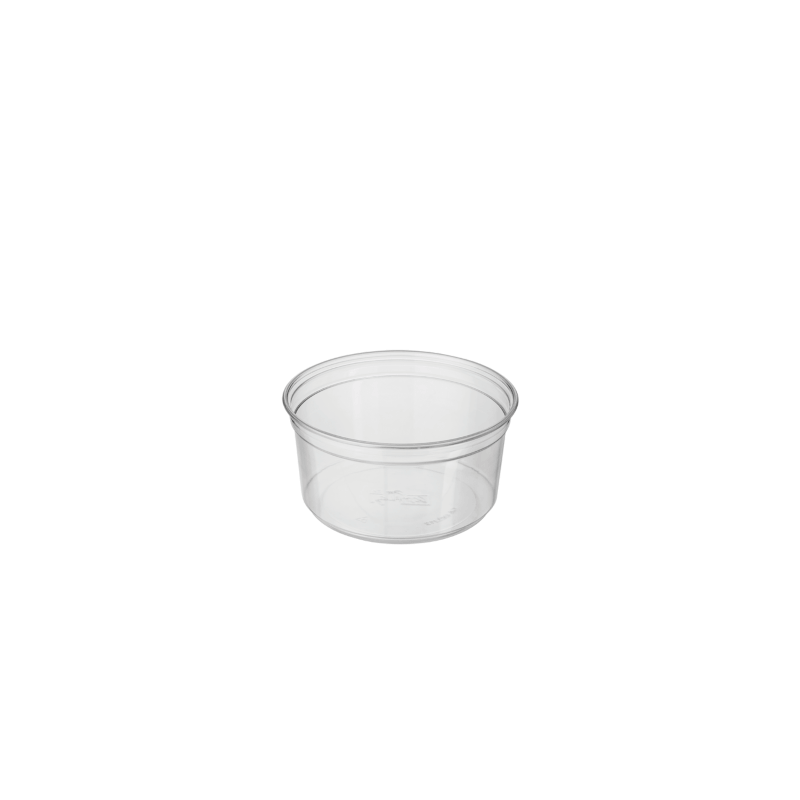 DELI CONTAINER ROUND CLEAR 16OZ 437ML 25S