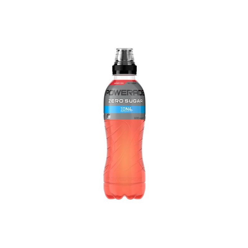 POWDERADE BERRY ICE SIP CAP ZERO SPORTS DRINK 600ML