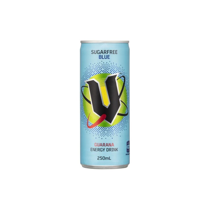 V ENERGY BLUE SUGAR FREE DRINK 250ML