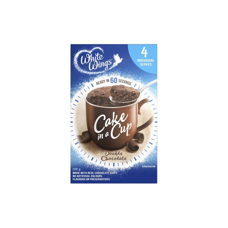 DOUBLE CHOCOLATE CAKE IN A CUP 4PK 220GM