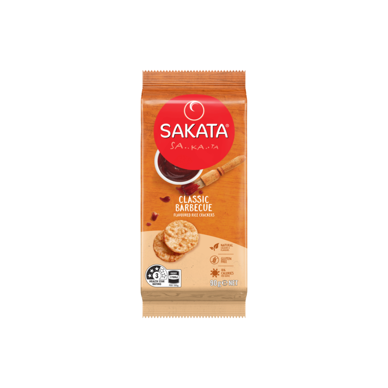 CLASSIC BBQ RICE CRACKERS 90GM