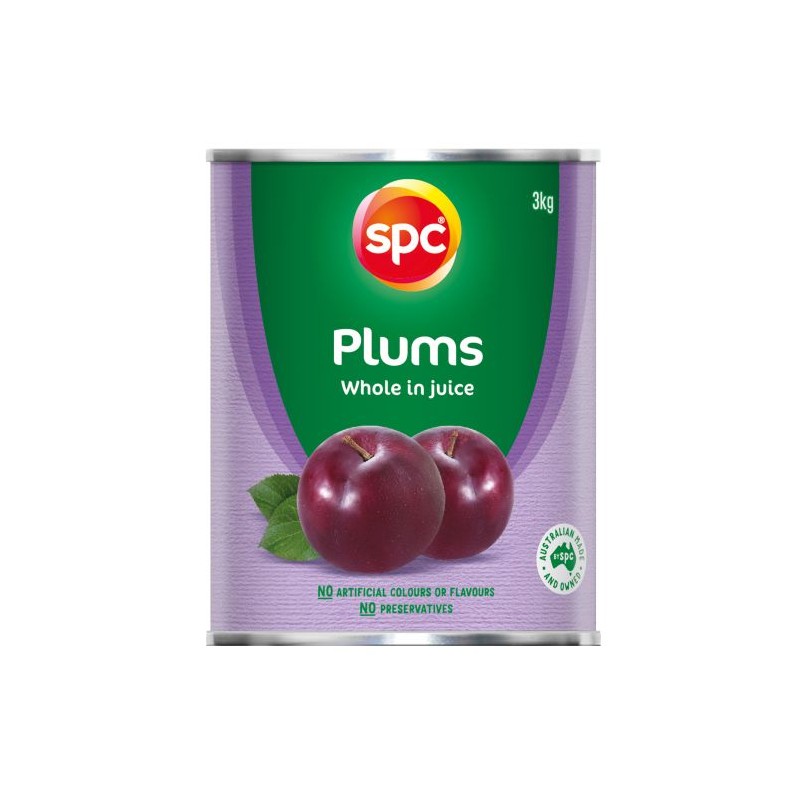 PLUMS DARK WHOLE IN NATURAL JUICE 3KG