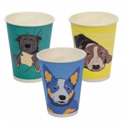 DOUBLE WALL CUP DOG 12OZ 25S