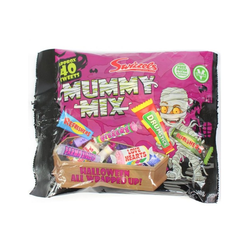 HALLOWEEN MUMMY MIX LOLLIES 340GM