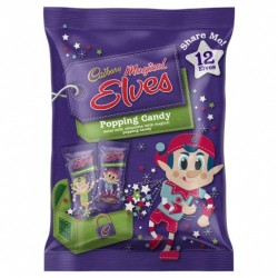 CHRISTMAS MAGIC ELVES CHOC POPPING BAG SHARE BAG 144GM 12PK