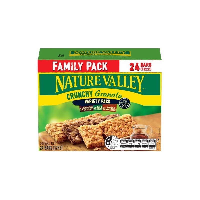MUSELI BAR FAMILY VARIETY PACK 504GM