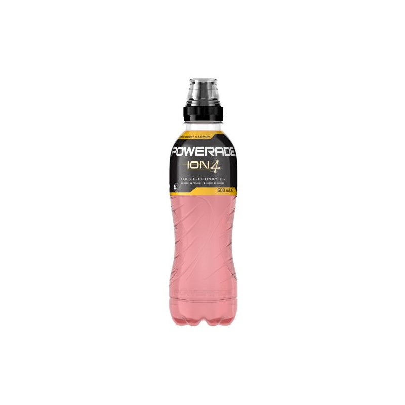 POWERADE STRAWBERRY AND LEMON SIP CAP SPORTS DRINK 600ML