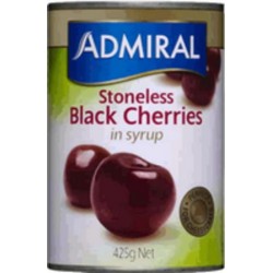 CHERRIES BLACK SYRUP SUGARLESS 425GM