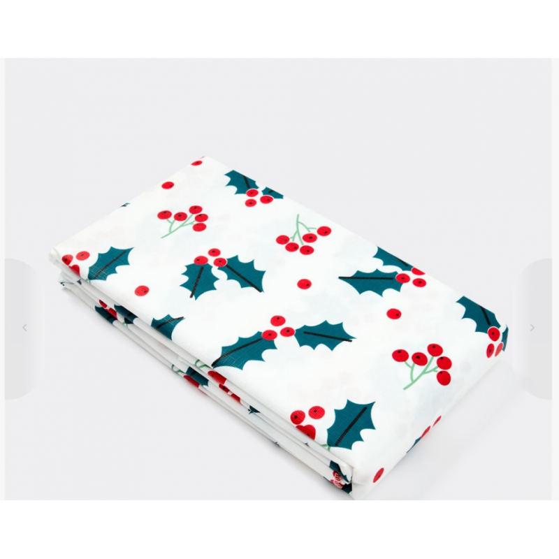 CHRISTMAS TABLE CLOTH LARGE RECT 150X260CM 1PK