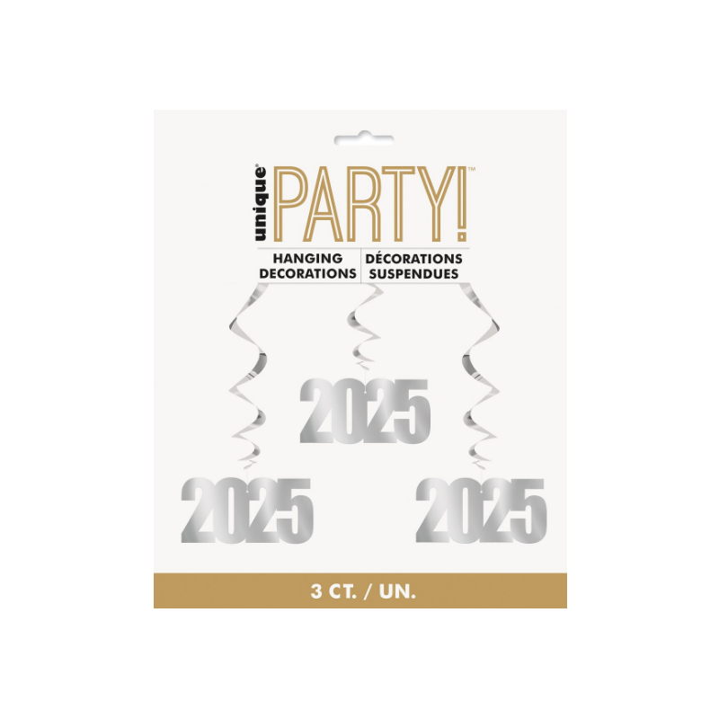 2025 HANGING SWIRLS SILVER 3PK