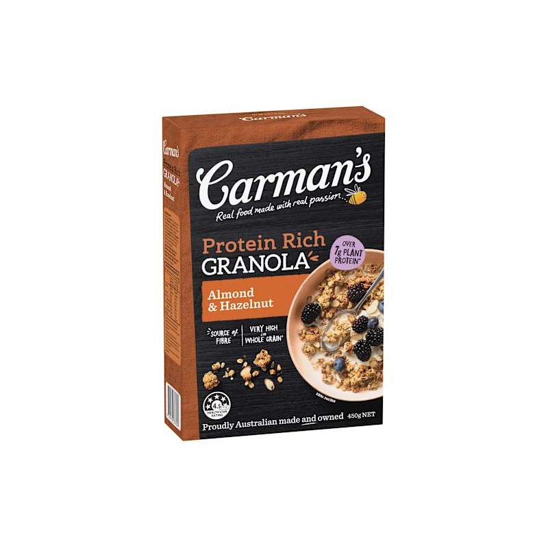 PROTEIN RICH GRANOLA ALMOND & HAZELNUT 450GM