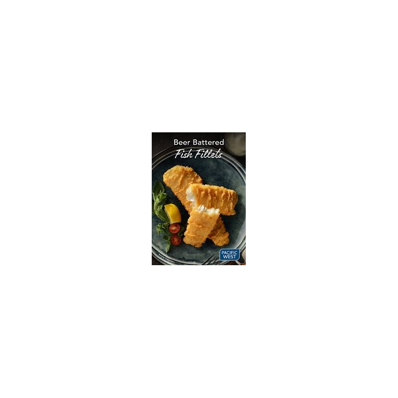 BEER BATTERED FLAKE FILLETS 180G 5.4KG