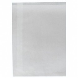 WHITE GLASSINE PAPER BAGS 240X115X50 1000S