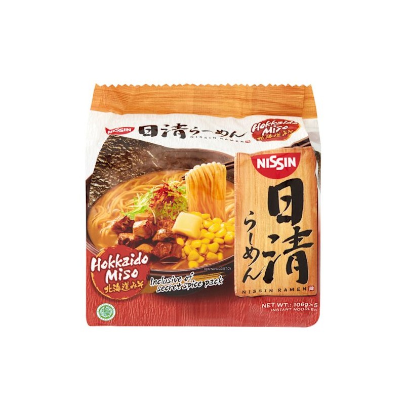HOKKAIDO MISO 5PK RAMEN NOODLE 530GM
