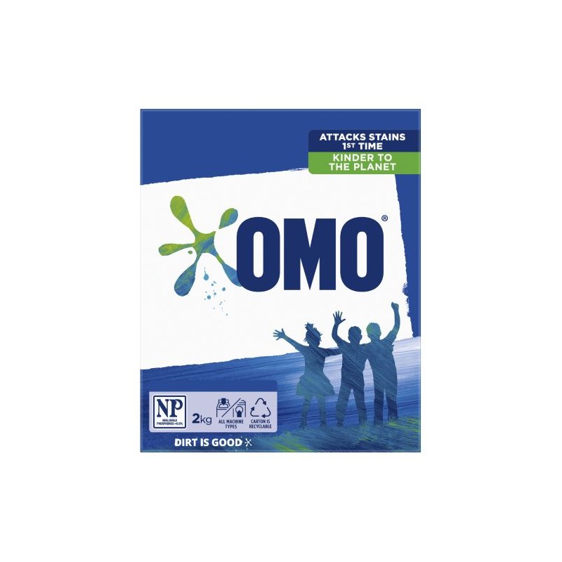 FRONT & TOP ACTIVE LAUNDRY POWDER 2KG