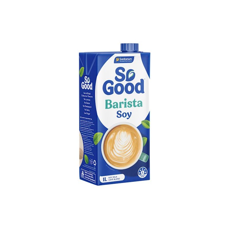DAIRY SUBSTITUTE SOY MILK BARISTA UHT 1L