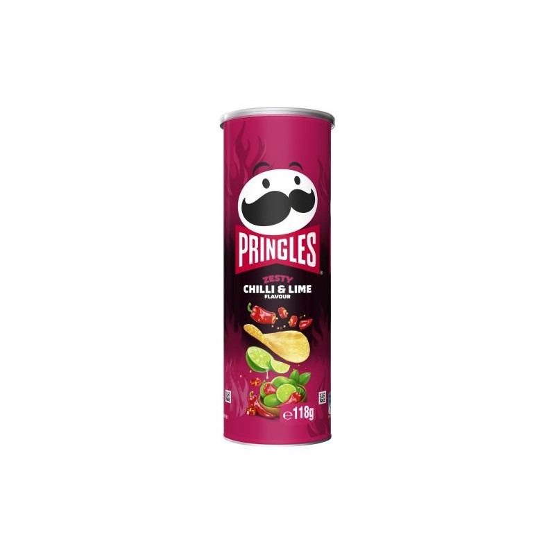 ZESTY CHILLI AND LIME POTATO CHIPS 118GM