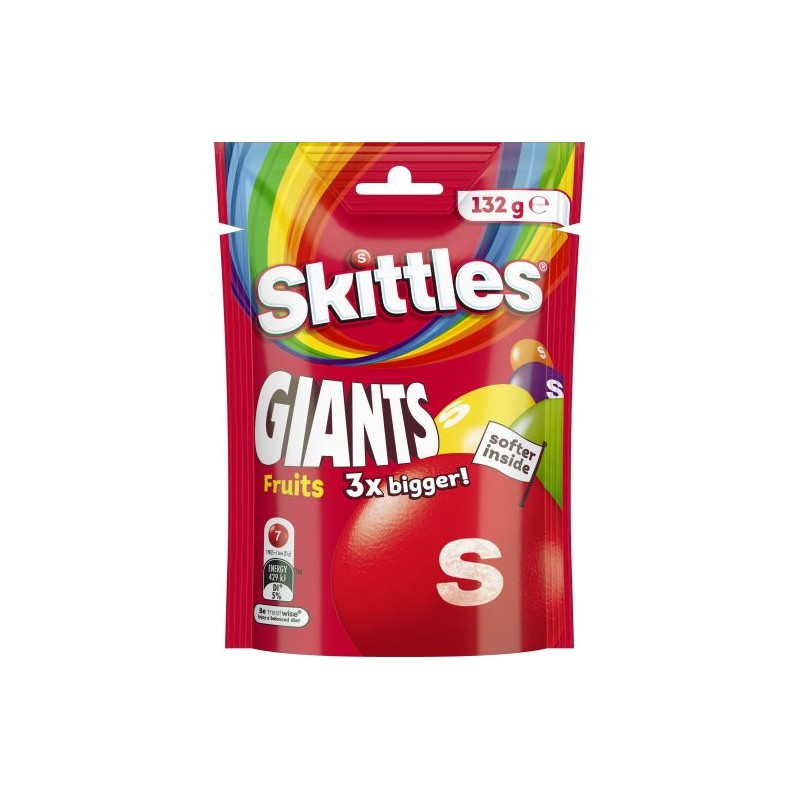 SKITTLES GIANTS FRUITS 132GM