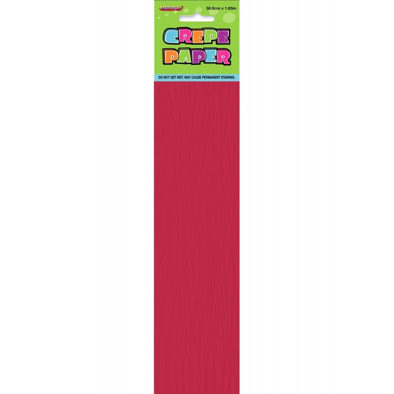 CREPE PAPER RUBY RED - 50.8CM X 1.83M