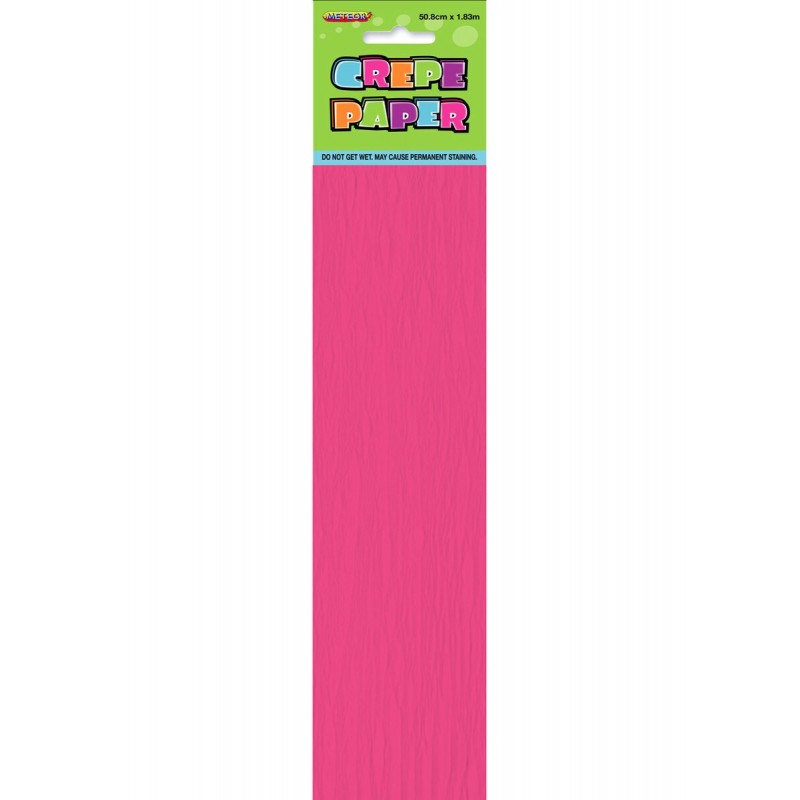CREPE PAPER HOT PINK - 50.8CM X 1.83M