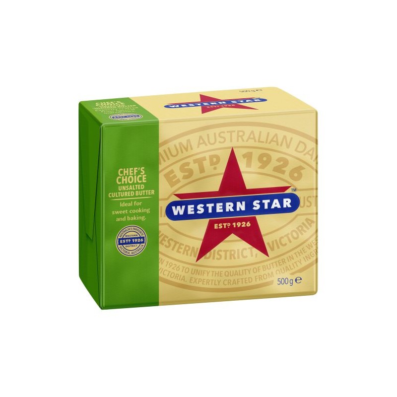 UNSALTED BUTTER BLOCK 500GM