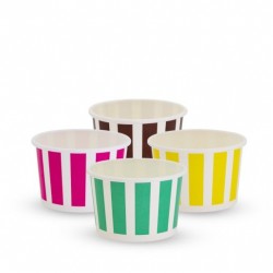 CANDY STRIPE PAPER COLD CUPS ICECREAM 5OZ 50S