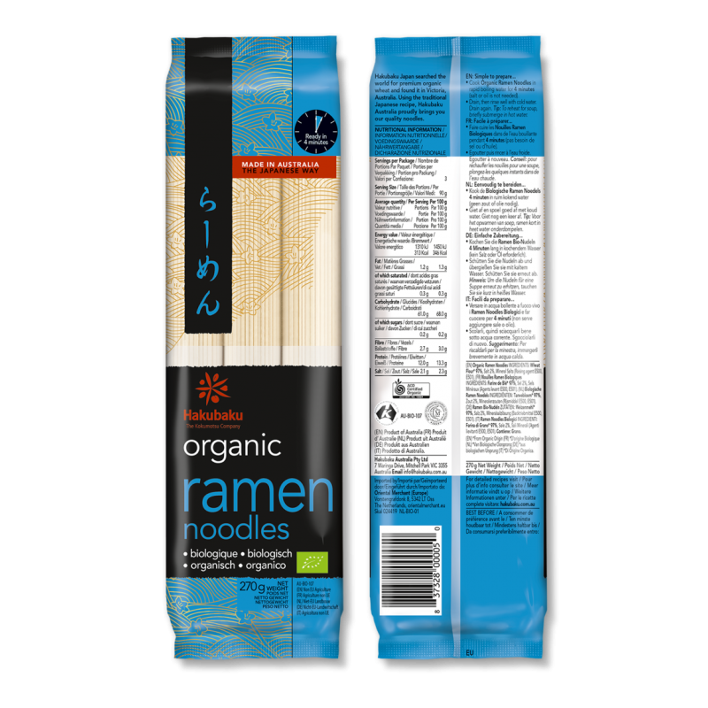 RAMEN NOODLES ORGANIC   270GM
