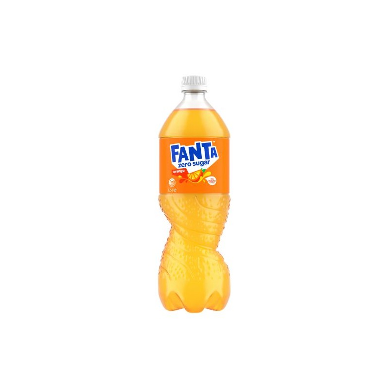 FANTA NO SUGAR ORANGE SOFT DRINK  1.25LT