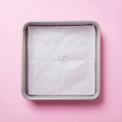 PRE-CUT BAKING PAPER 12" SQUARE 25PK