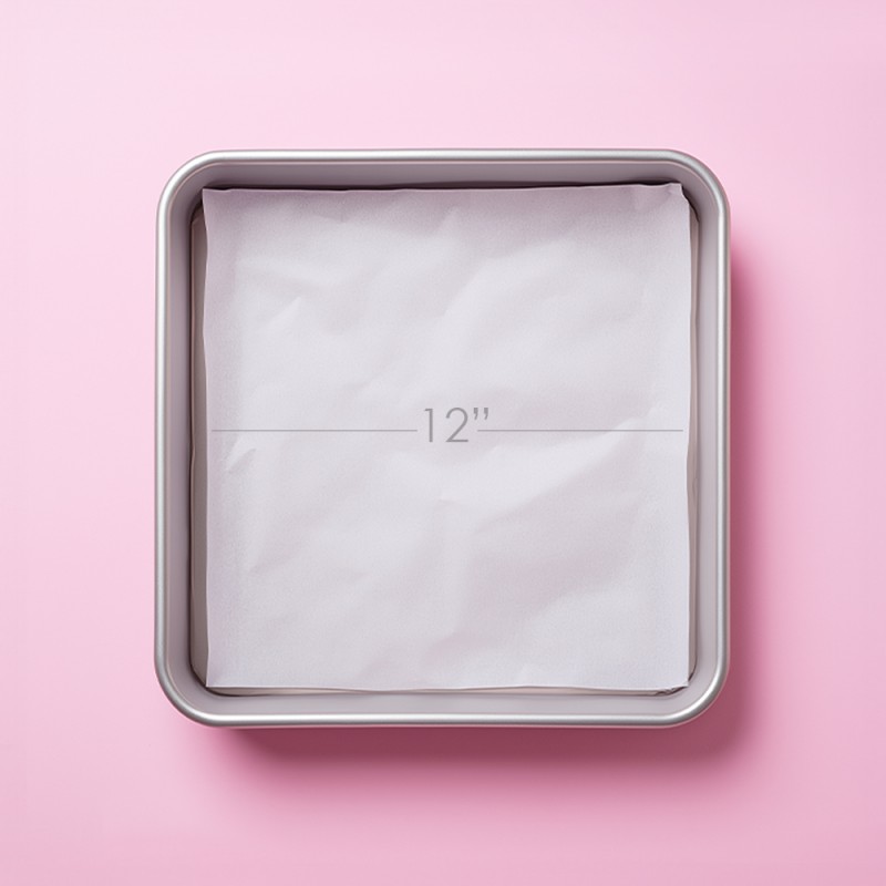 PRE-CUT BAKING PAPER 12" SQUARE 25PK