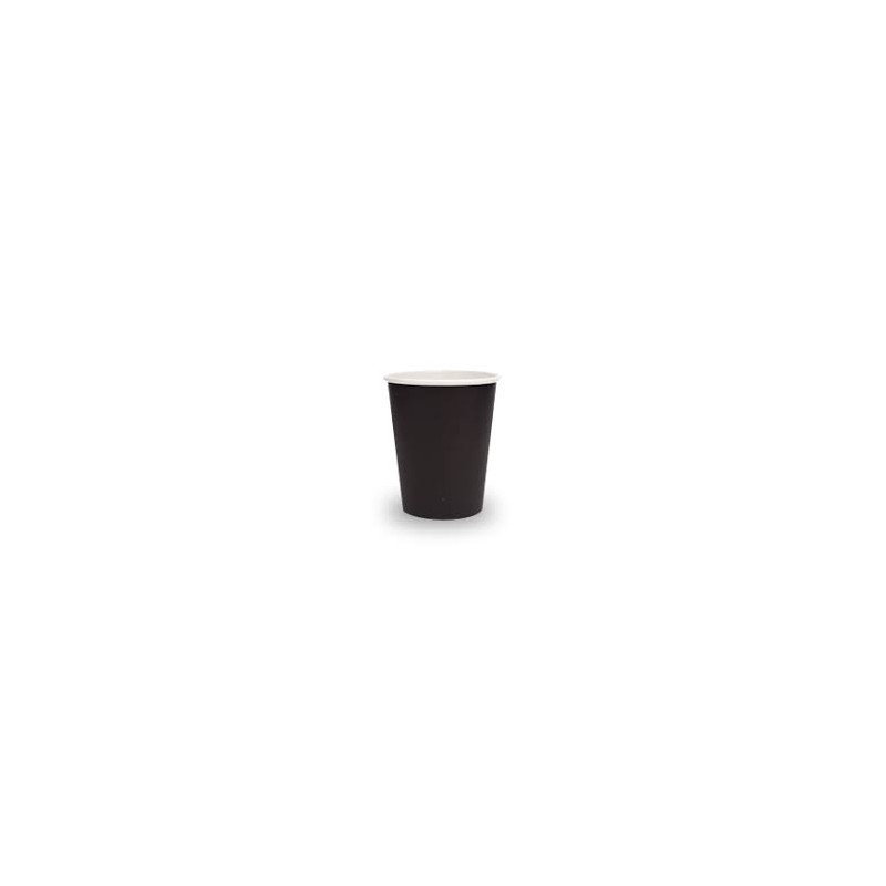 BLACK SINGLE WALL COMPOSTABLE HOT CUP 8OZ/280ML 50S