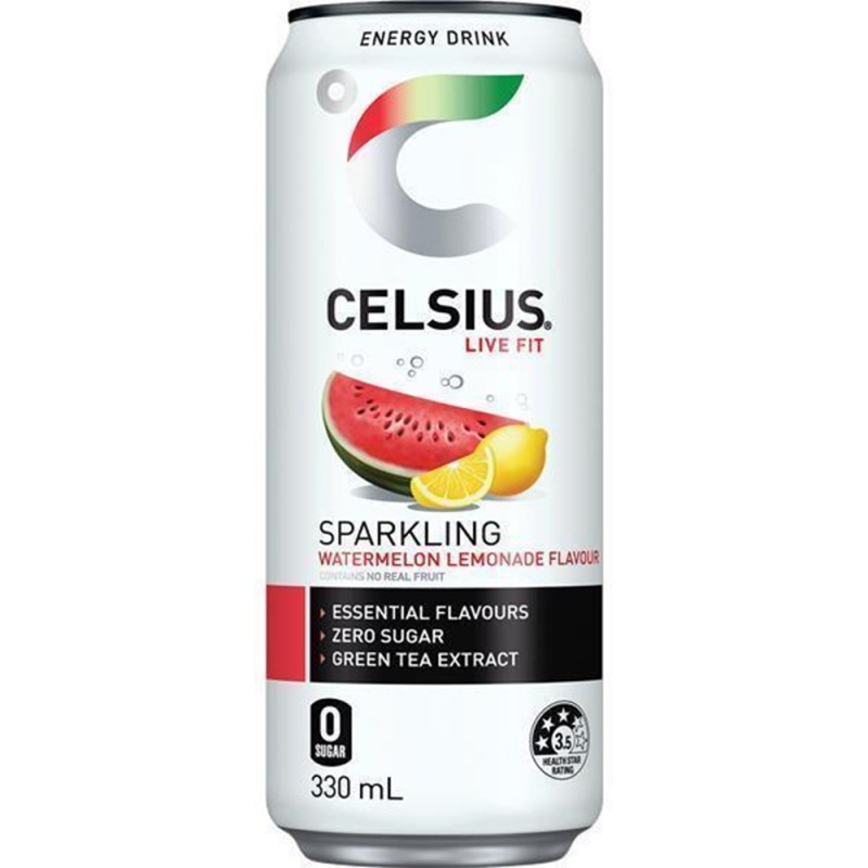 ENERGY DRINK SPARKLING WATERMELON 24X330ML