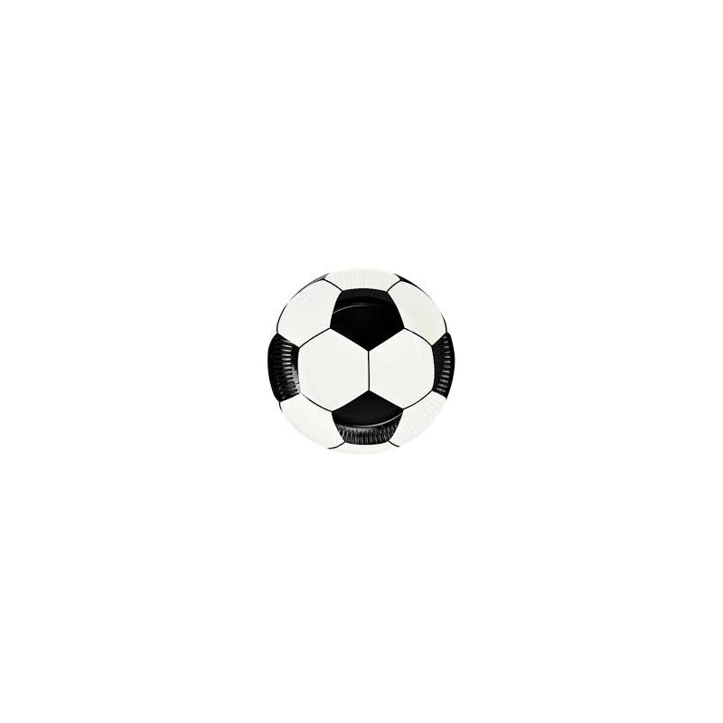 SOCCER PAPER PLATES 23CM 8PK