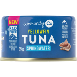 TUNA IN SPRINGWATER YELLOWFIN 95GM
