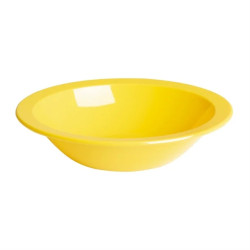 YELLOW PLASTIC RESUABLE BOWLS POLYCARBONATE 172MM 12PK