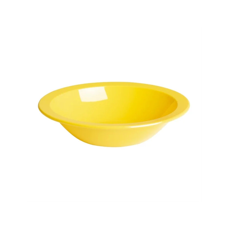 YELLOW PLASTIC RESUABLE BOWLS POLYCARBONATE 172MM 12PK