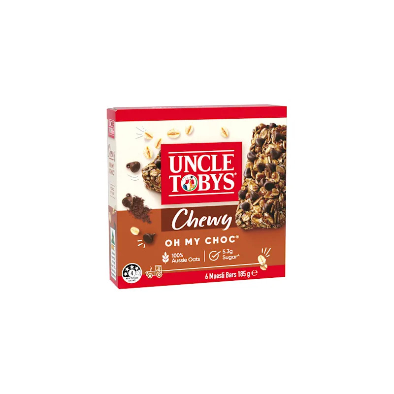 CHEWY OH MY CHOC MUESLI BAR 185GM