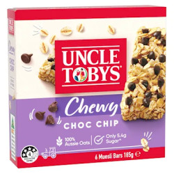 CHEWY CHOC CHIP MUESLI BAR 185GM