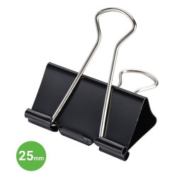 FOLDBACK CLIPS 25MM 12PK