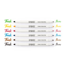 EDIBLE FOOD PEN SET PRIMARY 6PK